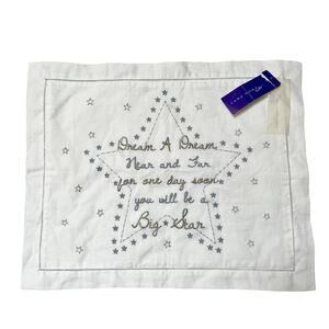 NWT Zara Home Kids Embroidered Pillowcase